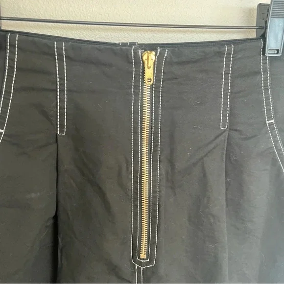 Sandro Gatiene Cropped High Rise Pant Black Casual French Boho Women’s XS - Picture 6 of 11